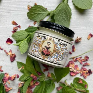 1822 Cream of Roses ~ Rose Cold Cream ~ Historical Skin Care ~ Face Cream ~ Makeup Remover ~ Self Care