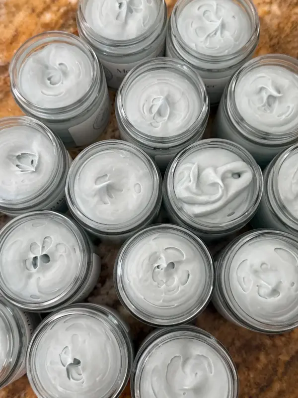 Tallow Magnesium Body Butter, Blue Tansy Grass Fed Tallow, Organic Natural Skincare, Whipped Chamomile Body Balm, Ease Muscle Pain, Dry Skin - Image 2